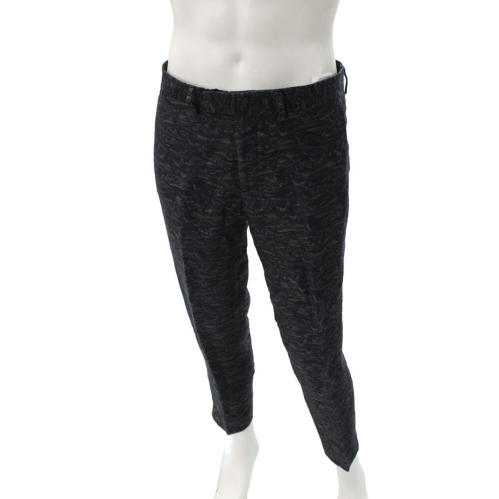 J. Lindeberg Mens Ankle Cropped Dress Pants Dark Gray Camouflage Size 48